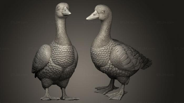 Bird figurines (Goose, STKB_0031) 3D models for cnc